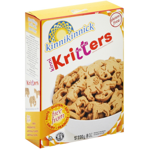 KINNIKINNICK - KRITTERS - (Graham Style  Animal Cookies) - 8oz