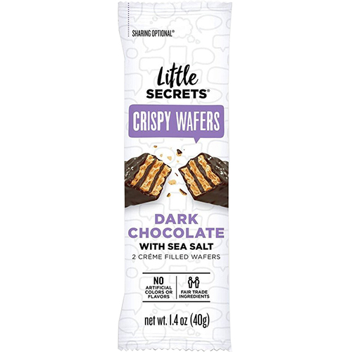 LITTLE SECRETS - CRISPY WAFERS - (Dark Chocolate) - 1.4oz