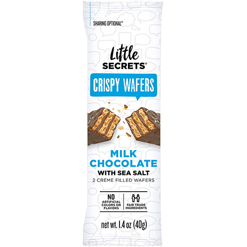 LITTLE SECRETS - CRISPY WAFERS - (Milk Chocolate) - 1.4oz