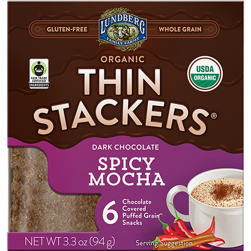 LUNDBERG - ORGANIC THIN STACKERS - (Spicy Mocha) - 3.3oz