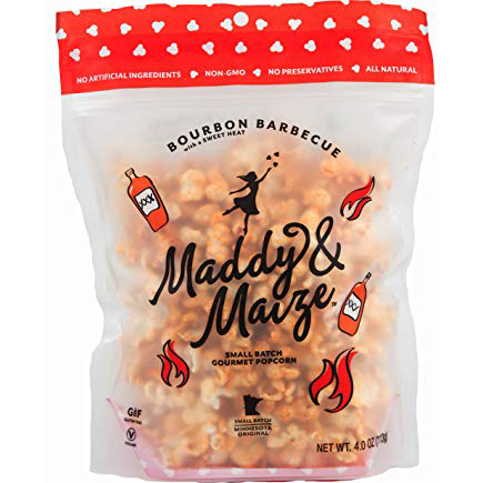 MADDY & MAIGE - SMALL BATCH GOURMET POPCORN - (Bourbon Barbecue) - 4oz
