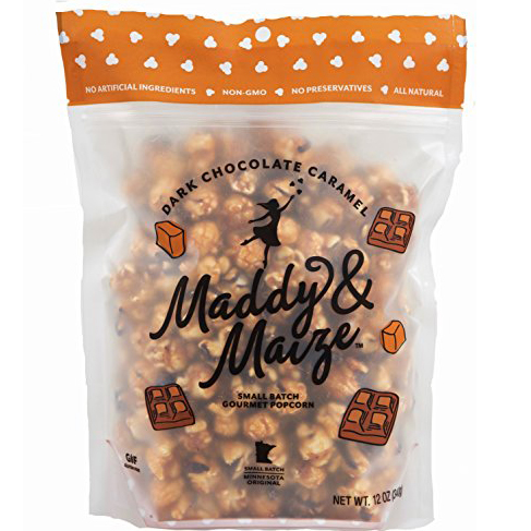 MADDY & MAIGE - SMALL BATCH GOURMET POPCORN - (Dark Chocolate Caramel) - 4oz