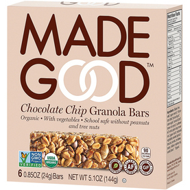 MADEGOOD - GRANOLA BARS (Chocolate Chip) - 5.1oz