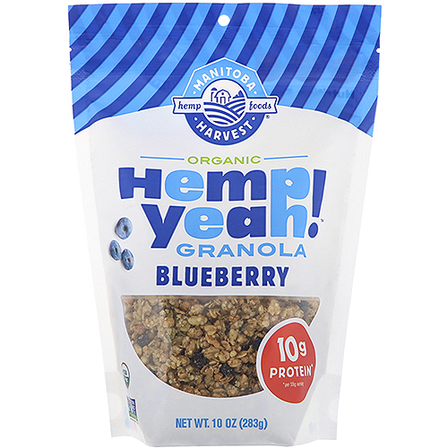 MANITOBA HARVEST - ORGANIC HEMP YEAH GRANOLA - (Blueberry) - 10oz