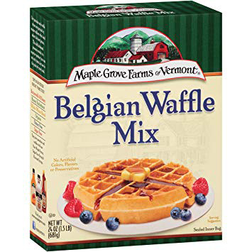 MAPLE GROVE FARMS OF VERMONT - WAFFLE MIX - (Belgian Waffle Mix) - 24oz