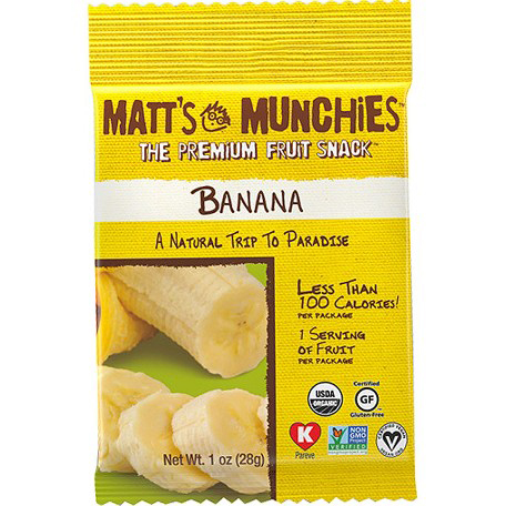 MATT'S MUNCHIES - THE PREMIUM FRUIT SNACK - (Banana) - 1oz