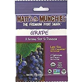 MATT'S MUNCHIES - THE PREMIUM FRUIT SNACK - (Grape) - 1oz