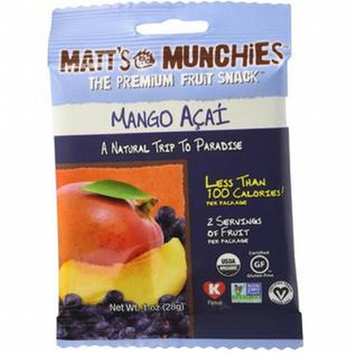 MATT'S MUNCHIES - THE PREMIUM FRUIT SNACK - (Mango Acai) - 1oz