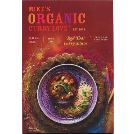 MIKE'S - ORGANIC CURRY LOVE SAUCE (Red Thai Curry) - 8.8oz