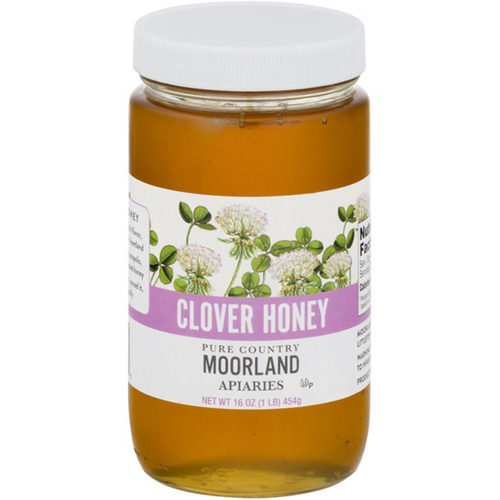 MOORLAND APIARIES - CLOVER HONEY - 16oz