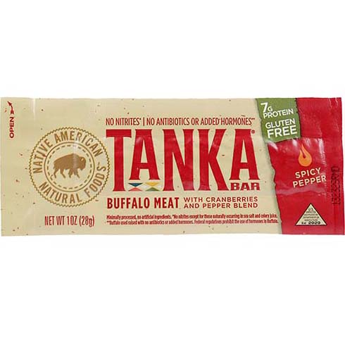 NATIVE AMERICAN NATURAL FOODS - TANKA BAR - (Spicy Pepper) - 1oz