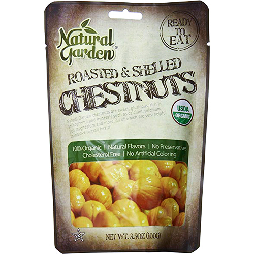 NATURAL GARDEN - ROASTED & SHELLED CHESTNUTS - 3.5oz