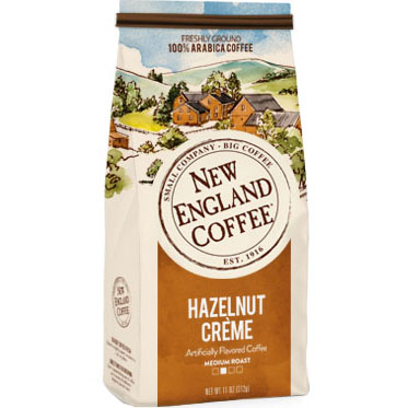 NEW ENGLAND COFFEE - GROUND COFFEE (Hazelnut Creme) - 10oz