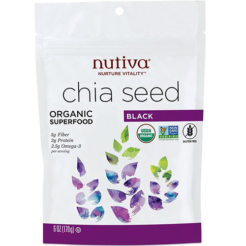 NUTIVA - CHIA SEED - (Black) - 6oz