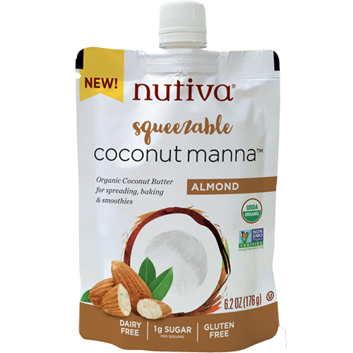 NUTIVA - COCONUT MANNA - (Almond) - 6.2oz