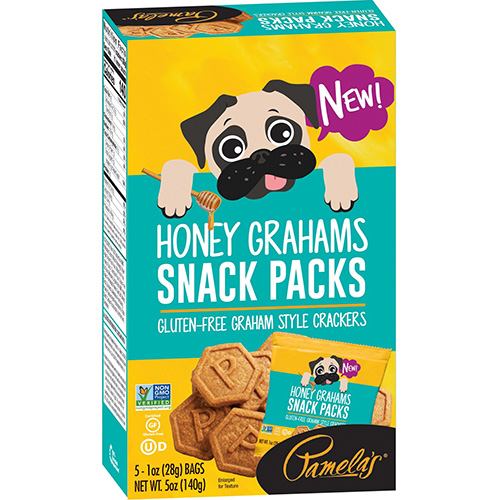 PAMELA'S - SNACK PACKS (Honey Grahams) - 5oz