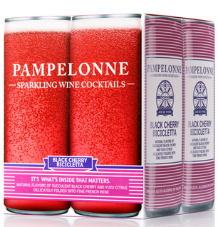 PAMPELONNE-SPARKLING WINE COCKTAILS - (Black Cherry Bicicletta) - 33.6oz(4pck)