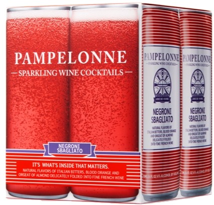 PAMPELONNE-SPARKLING WINE COCKTAILS - (Negroni Sbagliato) - 33.6oz(4pck)