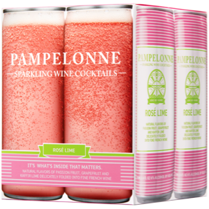 PAMPELONNE-SPARKLING WINE COCKTAILS - (Rose Lime) - 33.6oz(4pck)