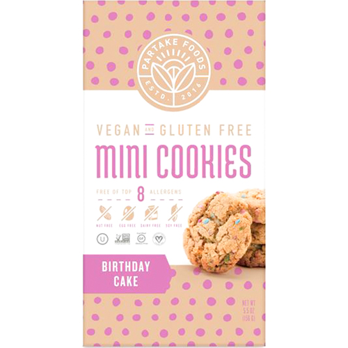 PARTAKE FOODS - MINI COOKIES - (Birthday Cake) - 5.5oz