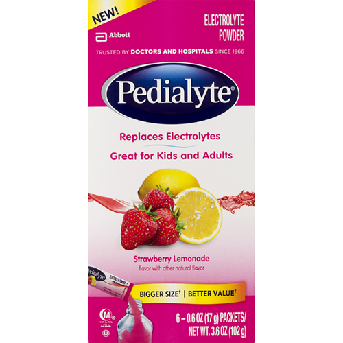 PEDIALYTE - ELECTROLYTES POWDER (Strawberry Lemonade) - 3.6oz