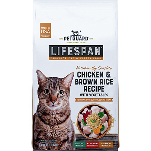 PETGUARD - LIFESPAN (Chicken & Brown Rice Recipe with Vegie) - 3lb