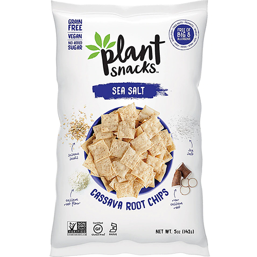 PLANT SNACKS - CASSAVA ROOT CHIPS - (Sea Salt) - 5oz