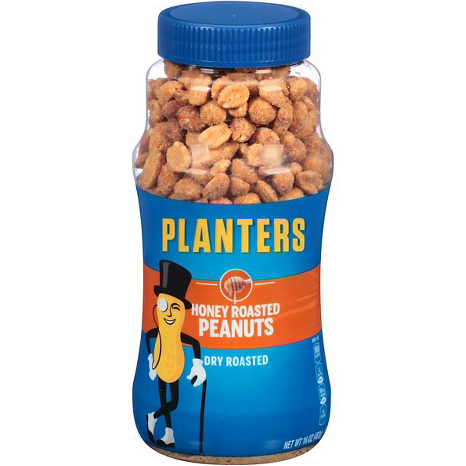 PLANTERS - HONEY ROASTED PEANUTS - 16oz