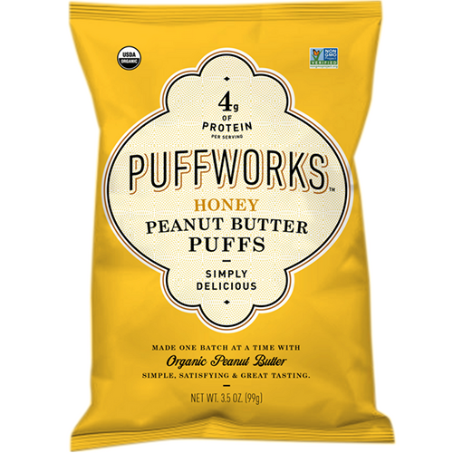 PUFFWORKS - PEANUT PUTTER PUFFS - (Honey) - 3.5oz