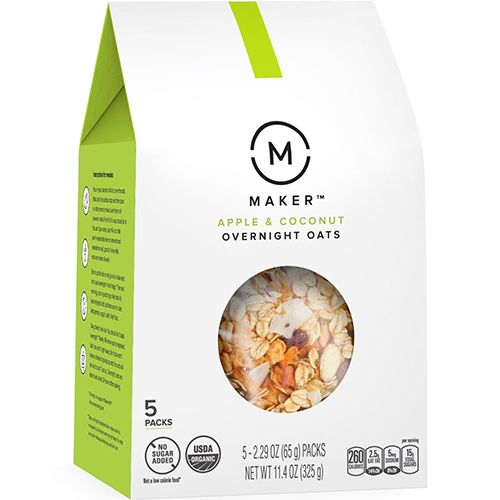 REAL MADE - OVERNIGHT OATS (Apple & Coconut) - 10.6oz