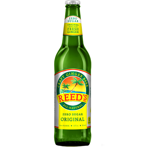 REED'S - CRAFT GINGER BEER - (Zero Sugar Original) - 12oz