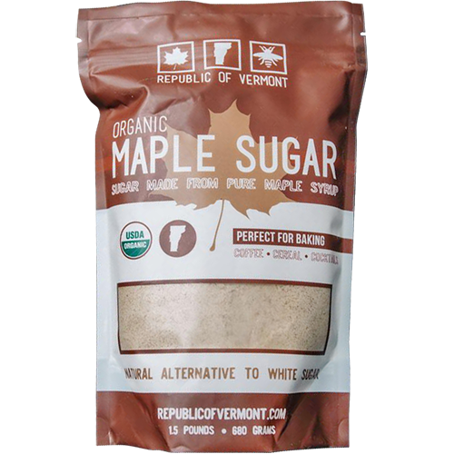 REPUBLIC OF VERMONT - ORGANIC MAPLE SUGAR - 1.5lb