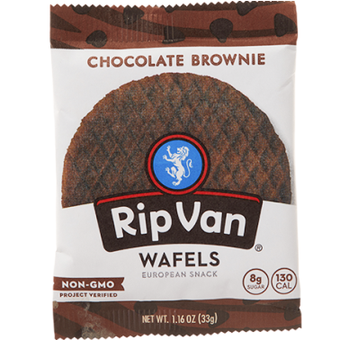 RIP VAN - WAFELS EUROPEAN SNACK - (Chocolate Brownie) - 1.16oz