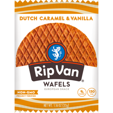 RIP VAN - WAFELS EUROPEAN SNACK - (Dutch Caramel & Vanilla) - 1.16oz