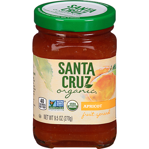 SANTA CRUZ - ORGANIC FRUIT SPREAD - (Apricot) - 9.5oz