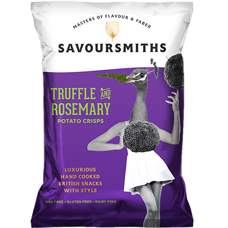 SAVOURMITHS - POTATO CHIPS - (Truffle and Rosemary)-5.29oz