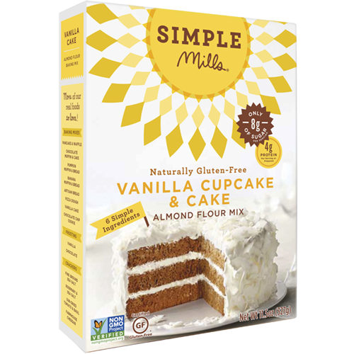 SIMPLE MILLS - VANILLA CUPCAKE & CAKE - (Almond Flour Mix) - 11.5oz