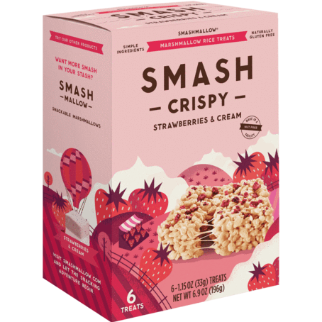 SMASH - CRISPY - (Strawberries & Cream) - 6.9oz