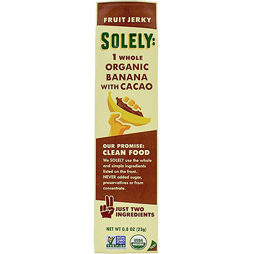 SOLELY - 1 WHOLE ORGANIC BANANA with CACAO - 0.8oz