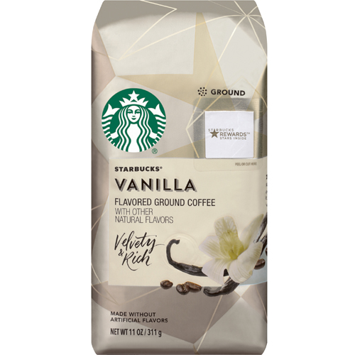 STARBUCKS - FLAVORED GROUND COFFEE - (Vanilla) - 11oz