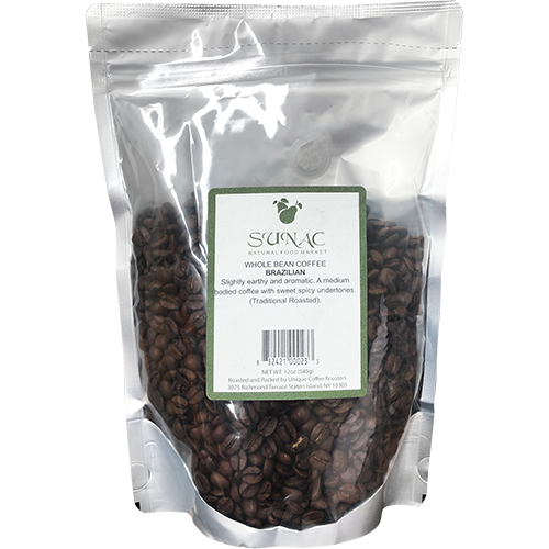 SUNAC - WHOLE BEAN COFFEE - (Brazilian) - 12oz