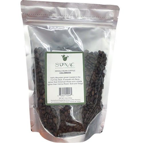 SUNAC - WHOLE BEAN COFFEE - (Colombian) - 12oz