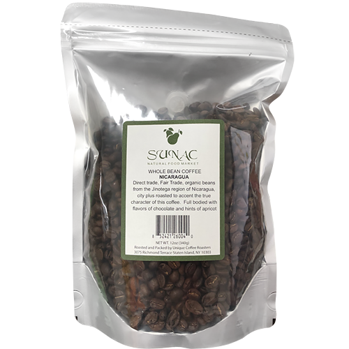 SUNAC - WHOLE BEAN COFFEE - (Nicaragua) - 12oz