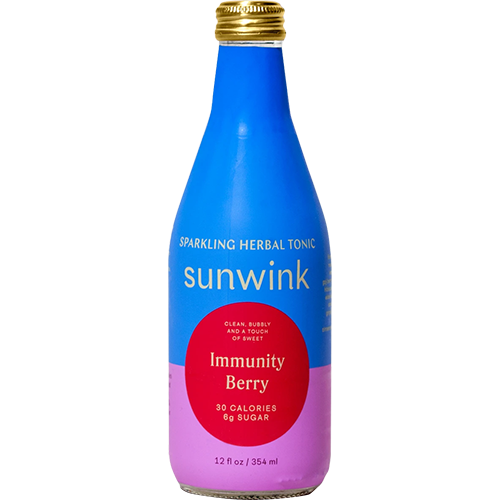 SUNWINK - SPARKLING HERBAL TONIC (Immunity Berry) - 12oz