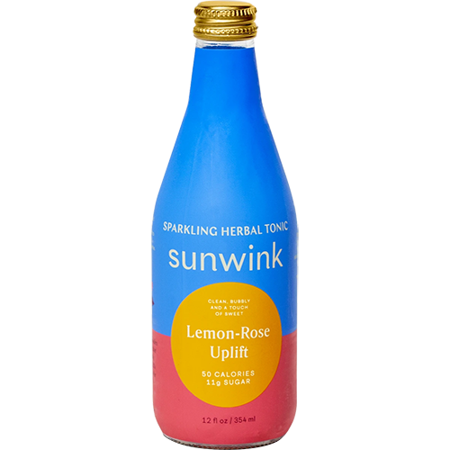 SUNWINK - SPARKLING HERBAL TONIC (Lemon Rose Uplift) - 12oz