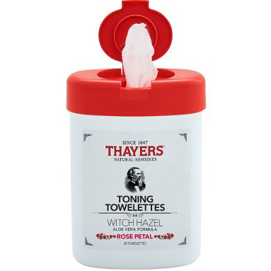 THAYERS - WITCH HAZEL ALOE VERA FORMULA TONING TOWELETTES - (Unscented) - 30pcs