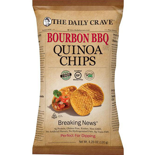 THE DAILY CRAVE - QUINOA CHIPS (Bourbon BBQ) - 4.25oz