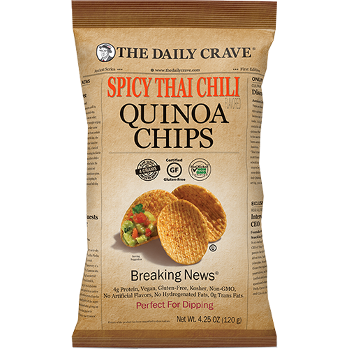 THE DAILY CRAVE - QUINOA CHIPS (Spicy Thai Chili) - 4.25oz