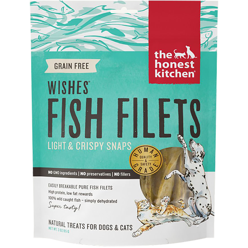 THE HONEST KITCHEN - WISHES FISH FILETS - (Light & Crispy Snaps) - 3.25oz