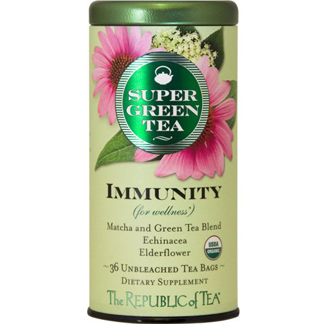 THE REPUBLIC OF TEA - SUPER GREEN TEA - (Immunity) - 2.03oz